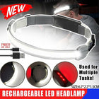 COB+LED Headlamp Headlight Torch Flashlight Work Light Bar Head Band Lamp Sensor - Aimall