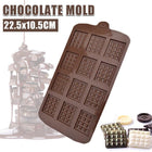 Mini Chocolate Bar Flexible Silicone Mold Candy Chocolate Cake Jelly Mould AU - Aimall