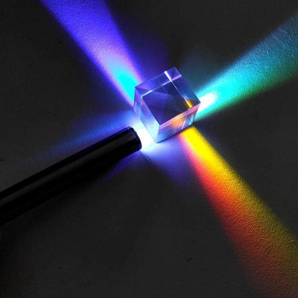 CMY Optical Glass Defective Cube Prism Cross Dichroic RGB Dispersion Six-Sided U - Aimall