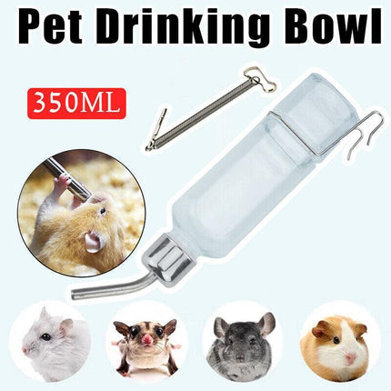 1PC Rabbit Hamster Pet Drinking Bowl Bottle Feeder Guinea Pig Water Fountain AU - Aimall