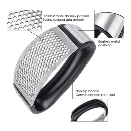 Stainless steel garlic masher Press Crusher Squeezer Masher Kitchen gadget AU - Aimall