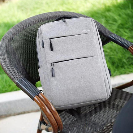 Men Women Canvas Waterproof Backpack Bag School Travel Laptop Bag Business Bag - Aimall
