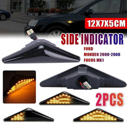 Pair Flowing Side LED Indicator Blinker Light For Ford Falcon FG XT XR6 XR8 FG - Aimall