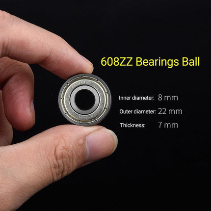 10-50X NEW 608ZZ Ball Bearings PREMIUM ABEC-5 CNC Skateboard 3D Printer RepRap - Aimall