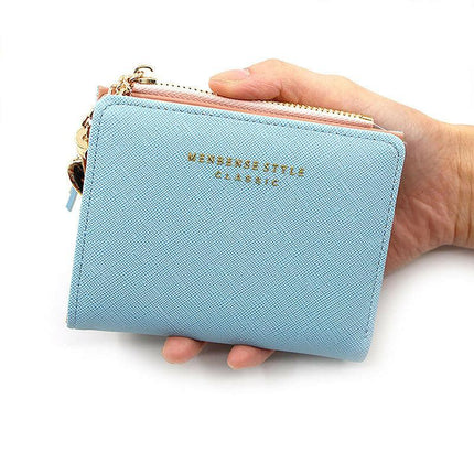 Women Wallet Short Small Coin Purse Ladies Folding Card Card Holder Leather AU - Aimall