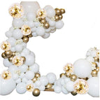 120 PCS Gold and White