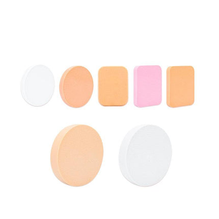7PCS Puff Air-Cushion Makeup Sponge Smooth Puff Beauty Tools Wet Dry Dual Use AU - Aimall