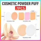 7PCS Puff Air-Cushion Makeup Sponge Smooth Puff Beauty Tools Wet Dry Dual Use AU - Aimall
