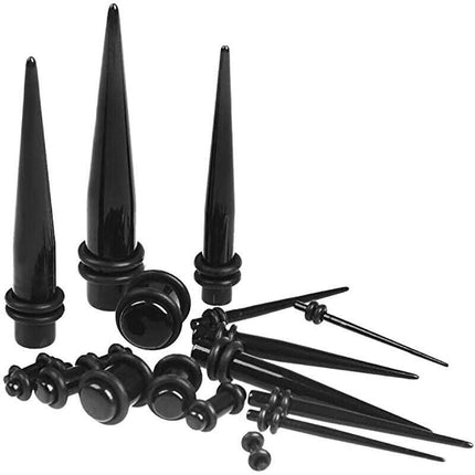 36pcs Ear Stretching Kit Plug Set Stretch Ear Taper Stretcher Expander Tapers AU - Aimall