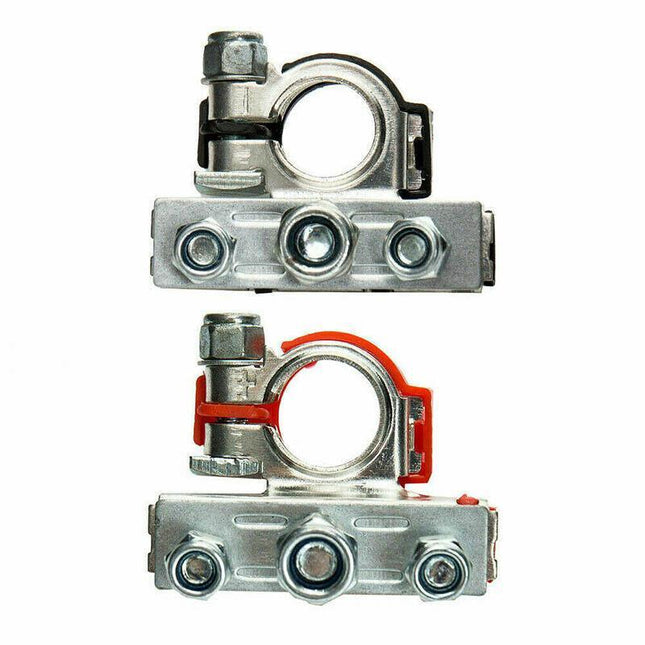 2Pcs 12V Battery Terminals Connectors Clamps 3 Way Kit For Caravan Car Van AU - Aimall