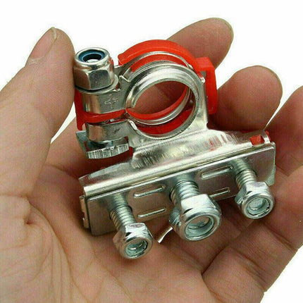2Pcs 12V Battery Terminals Connectors Clamps 3 Way Kit For Caravan Car Van AU - Aimall