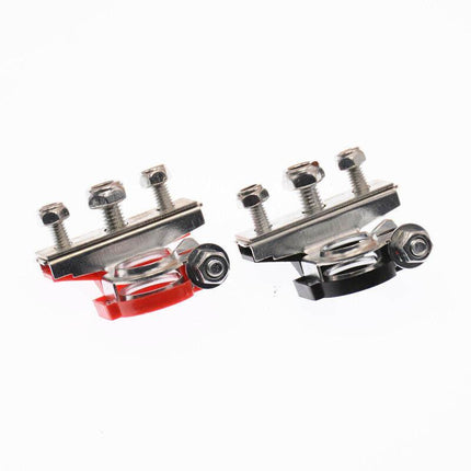 2Pcs 12V Battery Terminals Connectors Clamps 3 Way Kit For Caravan Car Van AU - Aimall