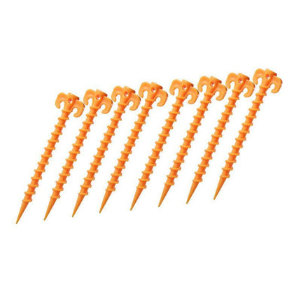 10X Screw Tent Pegs Ground Stakes Spiral Nails Plastic Tarp Outdoor Camping AU - Aimall