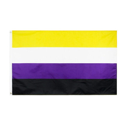 90*150cm Non Binary Flag Genderqueer Pride Flag AUSPOST REGISTERED TRACKING AU - Aimall