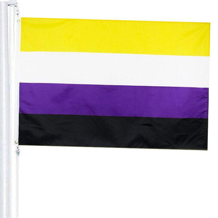 90*150cm Non Binary Flag Genderqueer Pride Flag AUSPOST REGISTERED TRACKING AU - Aimall