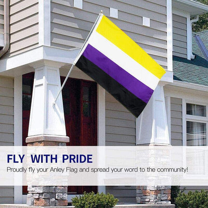 90*150cm Non Binary Flag Genderqueer Pride Flag AUSPOST REGISTERED TRACKING AU - Aimall