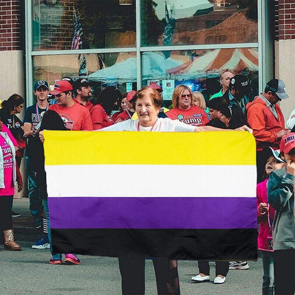90*150cm Non Binary Flag Genderqueer Pride Flag AUSPOST REGISTERED TRACKING AU - Aimall