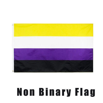 90*150cm Non Binary Flag Genderqueer Pride Flag AUSPOST REGISTERED TRACKING AU - Aimall