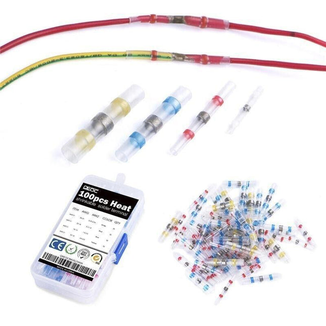 310X Waterproof Solder Seal Sleeve Heat Shrink Butt Wire Connector Terminal Tube - Aimall