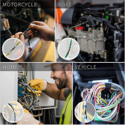310X Waterproof Solder Seal Sleeve Heat Shrink Butt Wire Connector Terminal Tube - Aimall