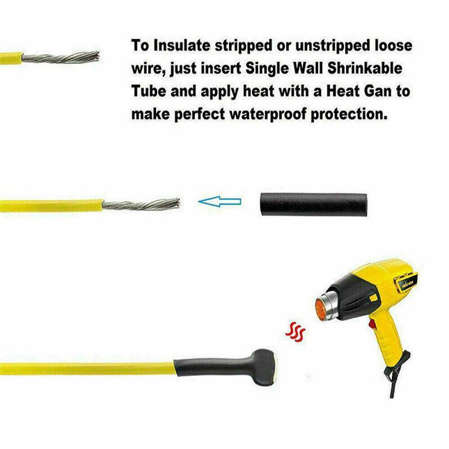 310X Waterproof Solder Seal Sleeve Heat Shrink Butt Wire Connector Terminal Tube - Aimall
