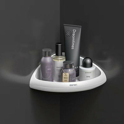 Bathroom Triangular Corner Bath Storage Holder Shelf Organizer Rack Shower Tray - Aimall
