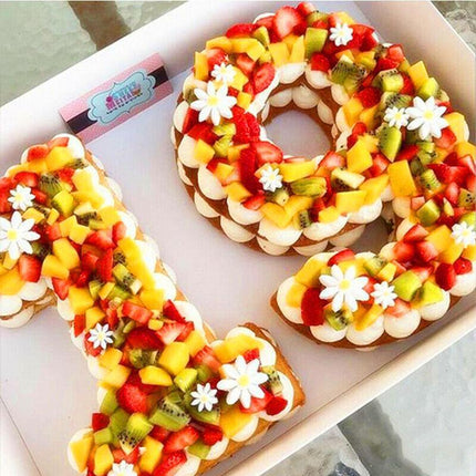 10" Large Silicone 0-9 Number Cake Tin Mould Birthday Party Baking Mold Tool AU - Aimall