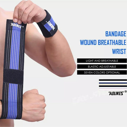 AOLIKES Wrist Brace Elastic Bandage Support Sport Gym Wrap Fitness Wristband AU - Aimall