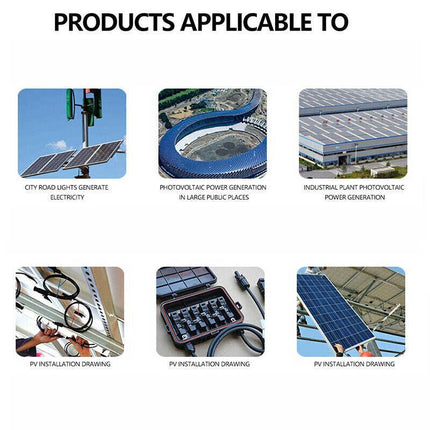 1 Pair Solar Y Connector Cable Plug Inline Solar PV Panel IP67 2 connection AU - Aimall