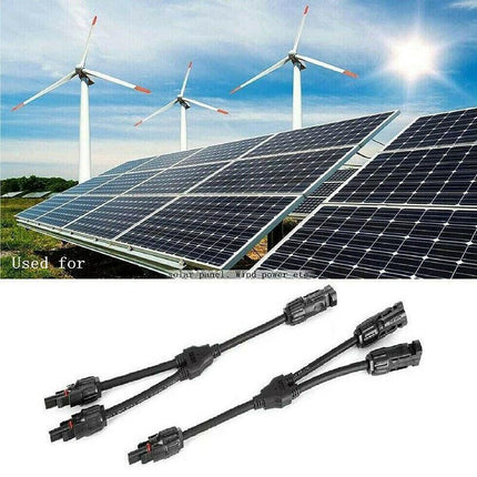 1 Pair Solar Y Connector Cable Plug Inline Solar PV Panel IP67 2 connection AU - Aimall