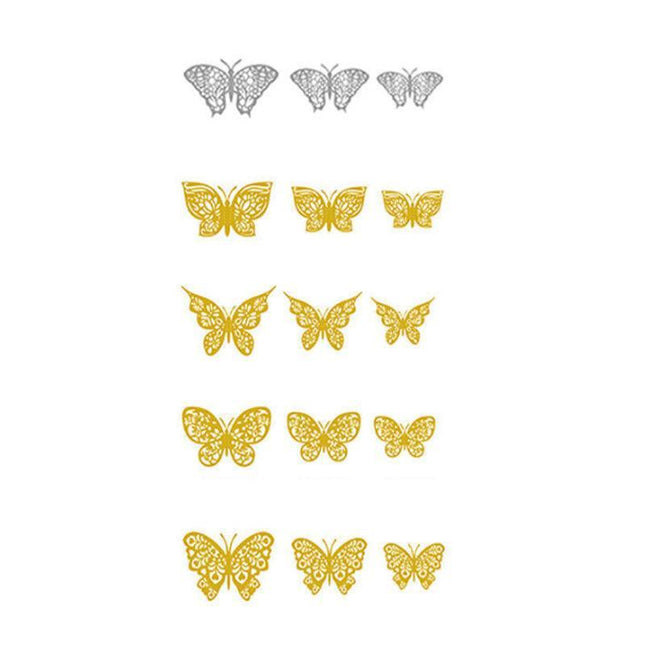 12x 3D Butterfly Wall Decals Stickers Removable Kids Nursery Decoration NEW AU - Aimall