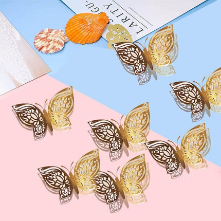 12x 3D Butterfly Wall Decals Stickers Removable Kids Nursery Decoration NEW AU - Aimall