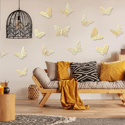 12x 3D Butterfly Wall Decals Stickers Removable Kids Nursery Decoration NEW AU - Aimall