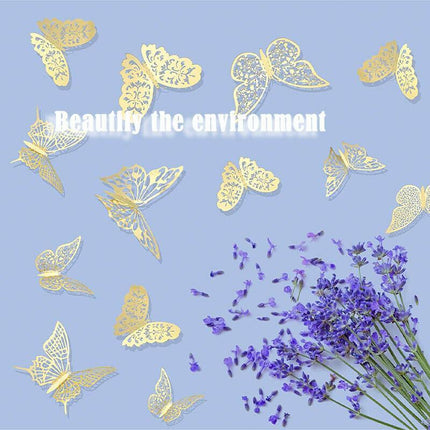 12x 3D Butterfly Wall Decals Stickers Removable Kids Nursery Decoration NEW AU - Aimall