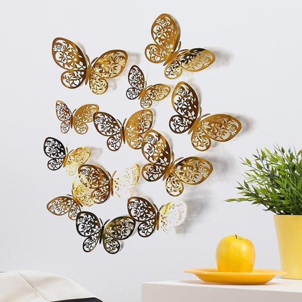 12x 3D Butterfly Wall Decals Stickers Removable Kids Nursery Decoration NEW AU - Aimall