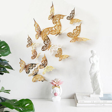 12x 3D Butterfly Wall Decals Stickers Removable Kids Nursery Decoration NEW AU - Aimall