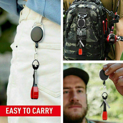 NEW Fly Fishing Quick Knot Tying Tool Fast Hook Nail Knotter Line Cutter Clipper - Aimall