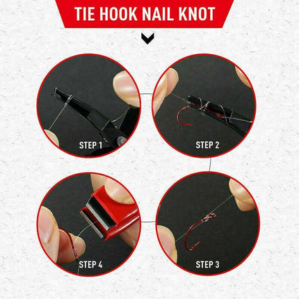NEW Fly Fishing Quick Knot Tying Tool Fast Hook Nail Knotter Line Cutter Clipper - Aimall
