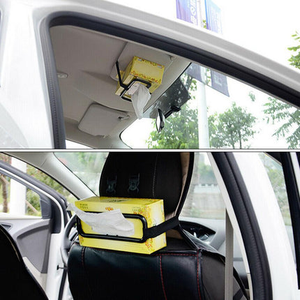 Visor Back Seat Napkin Box Car Tissue Holder Auto Elastic Belt Sun Paper Rack AU - Aimall