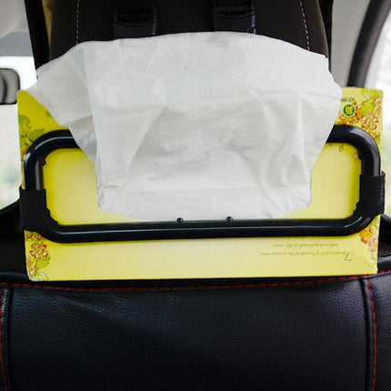 Visor Back Seat Napkin Box Car Tissue Holder Auto Elastic Belt Sun Paper Rack AU - Aimall