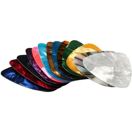 20x Multicolor Celluloid Acoustic Electric Guitar Picks Plectrums Thin 0.46mm AU - Aimall