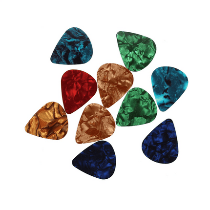 20x Multicolor Celluloid Acoustic Electric Guitar Picks Plectrums Thin 0.46mm AU - Aimall