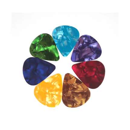 20x Multicolor Celluloid Acoustic Electric Guitar Picks Plectrums Thin 0.46mm AU - Aimall