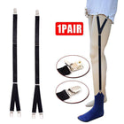 1 Pair Y Style Shirt Stays Mens Garters Suspenders Military Uniform Holder Sock - Aimall