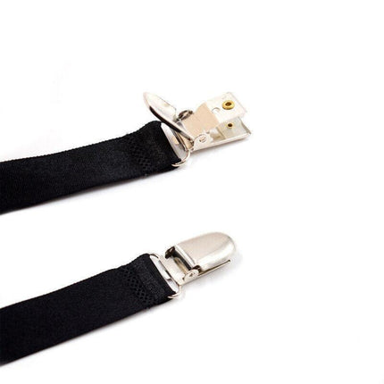 1 Pair Y Style Shirt Stays Mens Garters Suspenders Military Uniform Holder Sock - Aimall
