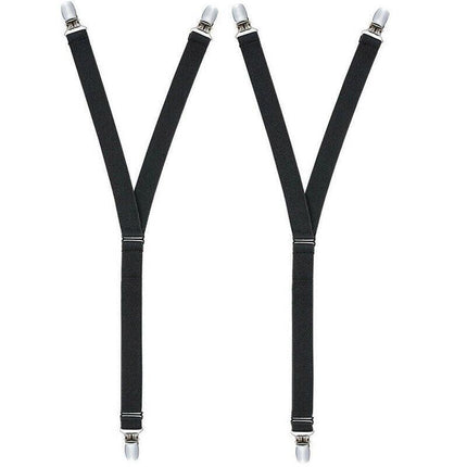 1 Pair Y Style Shirt Stays Mens Garters Suspenders Military Uniform Holder Sock - Aimall