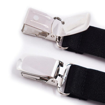 1 Pair Y Style Shirt Stays Mens Garters Suspenders Military Uniform Holder Sock - Aimall