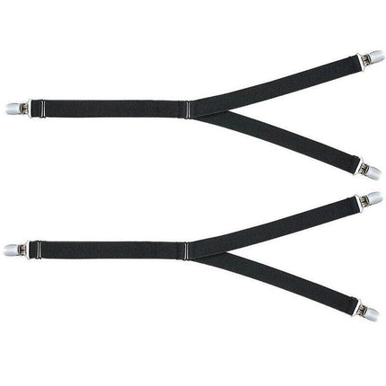 1 Pair Y Style Shirt Stays Mens Garters Suspenders Military Uniform Holder Sock - Aimall