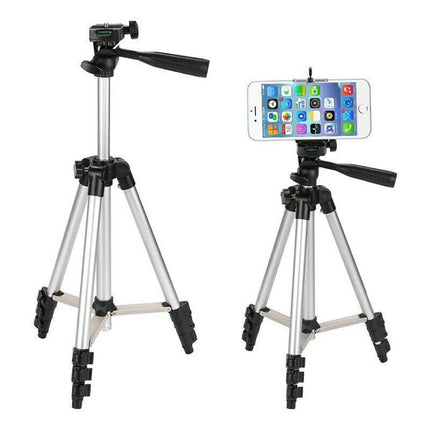 Professional Camera Tripod Stand Mount Phone Holder For iPhone DSLR Travel AU - Aimall