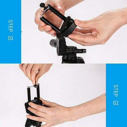 Professional Camera Tripod Stand Mount Phone Holder For iPhone DSLR Travel AU - Aimall